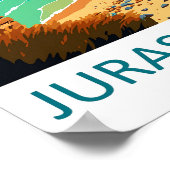 Impression de voyage de la côte jurassique Art mur (Coin)
