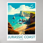 Impression de voyage de la côte jurassique Art mur (Devant)