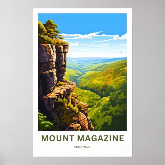 Impression de voyage de Mount Magazine Arkansas (Devant)