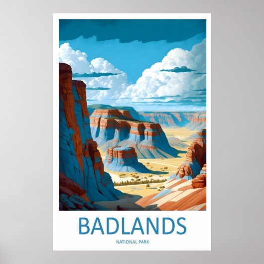 Impression de voyage du parc national de Badlands (Devant)