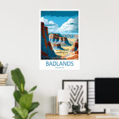 Impression de voyage du parc national de Badlands (Bureau à domicile)