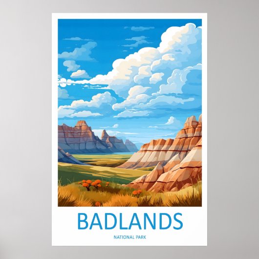 Impression de voyage du parc national de Badlands (Devant)
