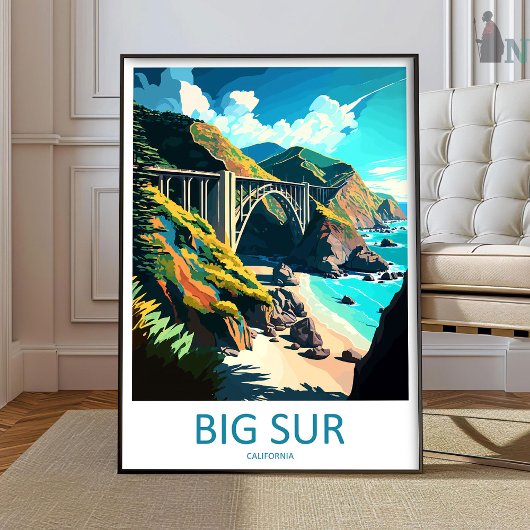 Impression de voyage du parc national de Big Sur, 