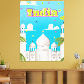 Impression de voyage en Inde en dessin animé. (Insitu(Salon))
