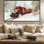 Impression de voyage en train d'hiver | Art pour T
