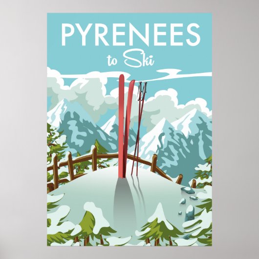 Impression de voyage Pyrenees To Ski. (Devant)