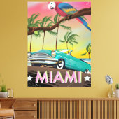 Impression de voyage rétro vintage Miami (Insitu(Salon))