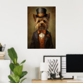 Impression de Yorkshire Terrier aristocratique, Re (Bureau à domicile)
