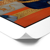 Impression d'éléphant indien, défenses ornées et à (Coin)