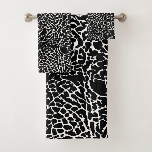Impression d'éléphant noir et blanc (En situation)