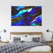 Impression d'encre d'alcool étonnante à 3 panneaux (Insitu(Chambre))