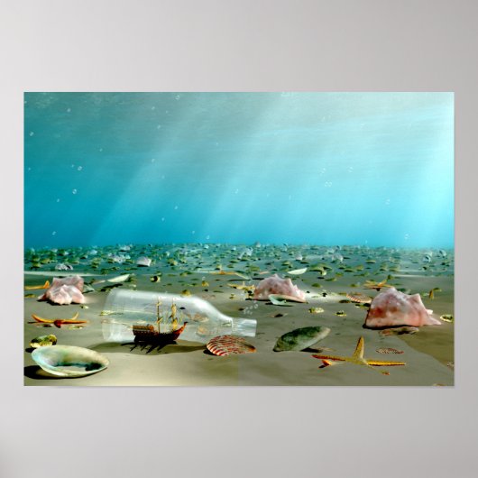 Impression d'épave d'expédition en bouteille (Devant)