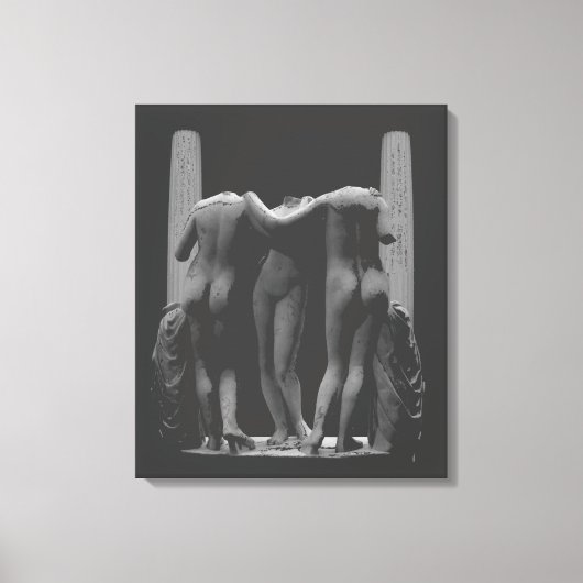 Impression des 3 Grâces sur toile tendue Art Romai (Recto)