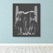 Impression des 3 Grâces sur toile tendue Art Romai (Insitu (Plancher de Bois))