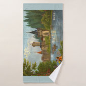 Impression des années 1850 du château de Franzenbu (Serviette de bain)
