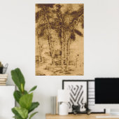 Impression des arbres anciens (Bureau à domicile)