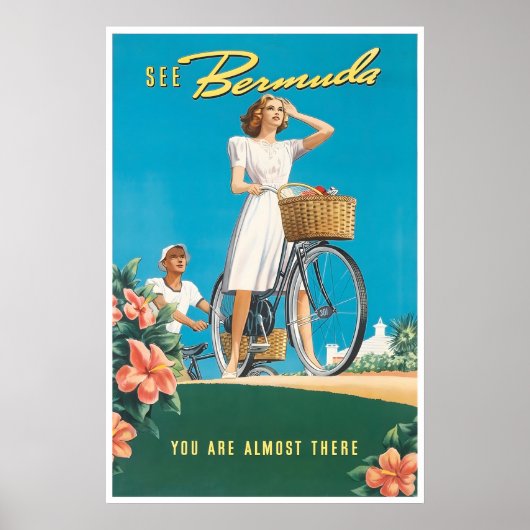 Impression des Bermudes Affiche de voyage vintage (Devant)