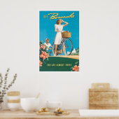 Impression des Bermudes Affiche de voyage vintage (Cuisine)