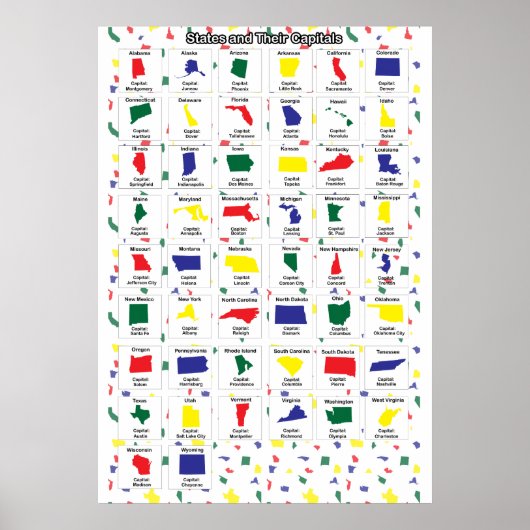 Impression des capitales d'état (Devant)