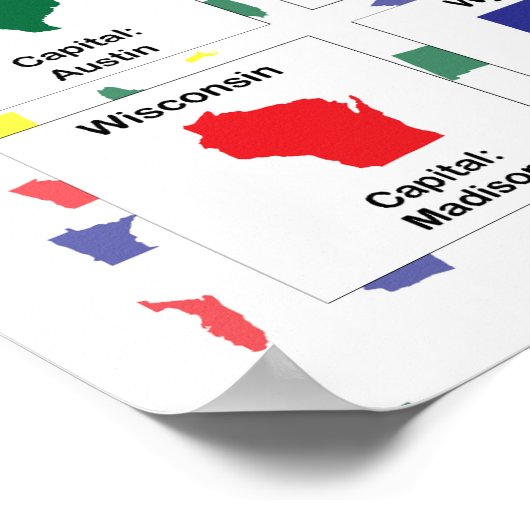 Impression des capitales d'état (Coin)