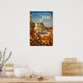 Impression des Caraïbes Affiche de voyage BOAC (Cuisine)