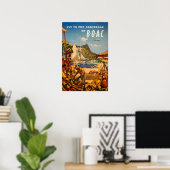 Impression des Caraïbes Affiche de voyage BOAC (Bureau à domicile)