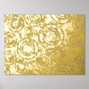 Impression des cercles d'or à travers le temps