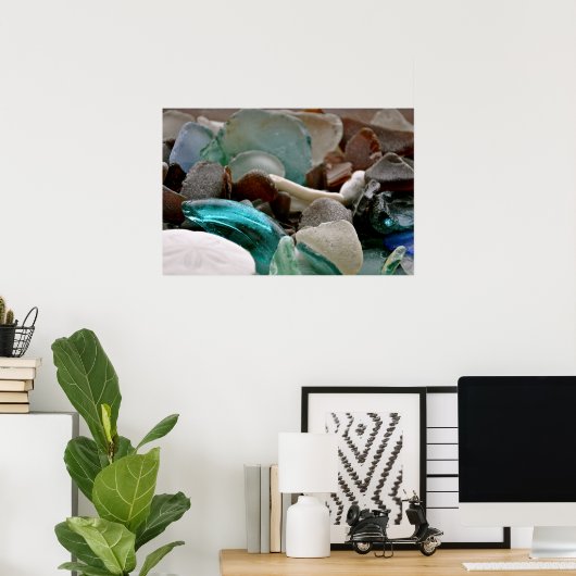 Impression des éclats de verre de mer (Bureau à domicile)