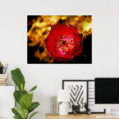 Impression des fleurs du désert (Bureau à domicile)