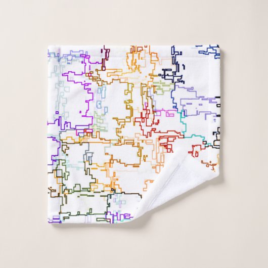 Impression des lignes de dessin manuel (Gant de toilette)