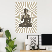 Impression des rayons Bouddha (Bureau à domicile)