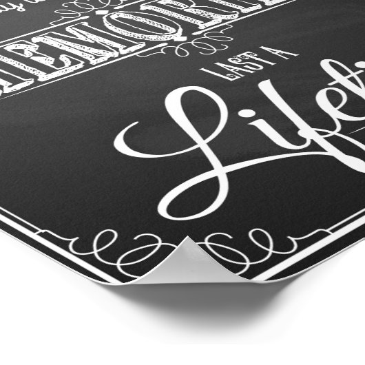 Impression des souvenirs de Mariage de tableau noi (Coin)