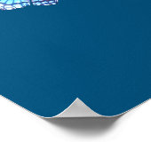 Impression d'escalier inspirante – Bleu (Coin)