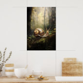 Impression d'escargot dans la forêt automnale, boi (Cuisine)