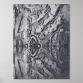 Impression d'huile d'argent en métal glam (Recto)