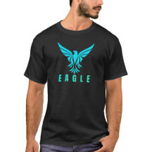 Impression d'image d'aigle T-shirt