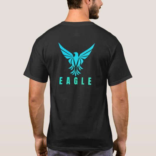 Impression d'image d'aigle T-shirt (Dos)