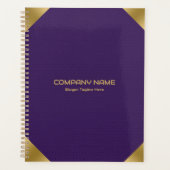 Impression d'image en cuir violet avec accents or  (Devant)