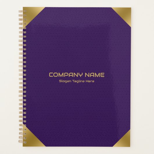 Impression d'image en cuir violet avec accents or  (Devant)