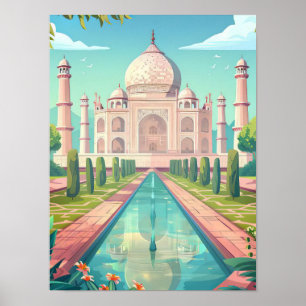 Impression d'Inde Illustration Inde Impression Taj