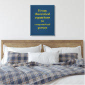 Impression d'ingénieur quantique or bleu royal (Insitu(Chambre))