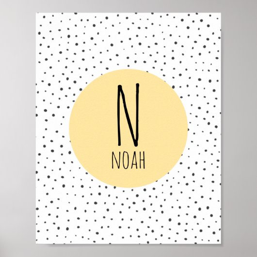 Impression d'initiale de nom - Nurserie - Chambre  (Devant)