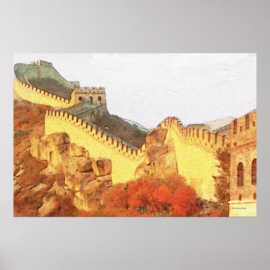 Impression d'insigne de la Grande Muraille (Devant)