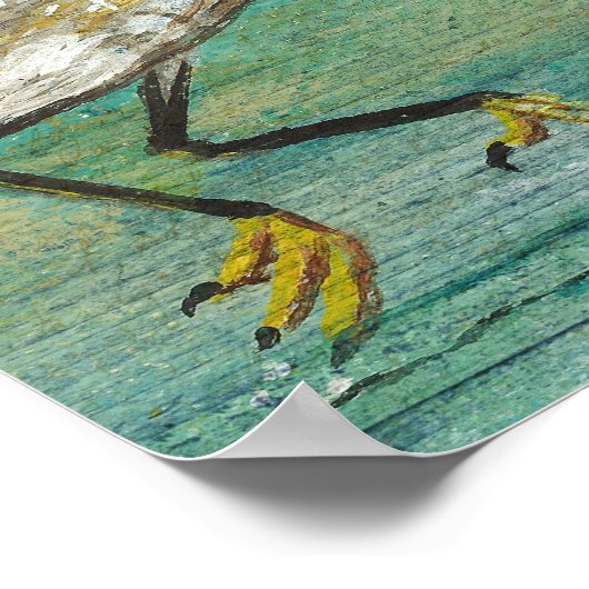 Impression d'oeuvres peintes d'aigrettes (Coin)