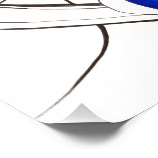 Impression d'oiseaux bleus (Coin)