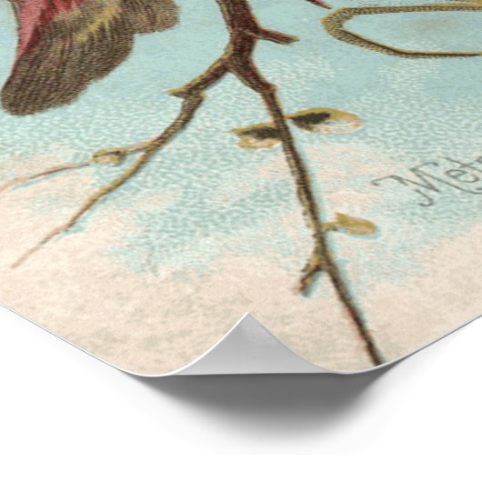 Impression d'oiseaux vintages (Coin)