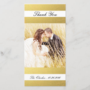 IMPRESSION D'OR CHIC PHOTO mariage MERCI