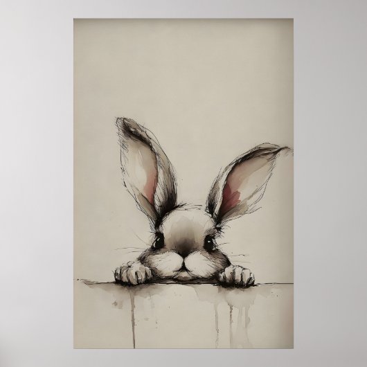 Impression d'oreilles de lapin de Pâques, Lapin ru (Devant)