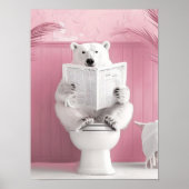 Impression d'ours polaire dans la salle de bain Ou (Devant)