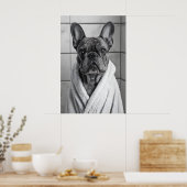 Impression drôle de robe de chambre de Bouledogue (Cuisine)